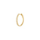 Georg Jensen Signature Diamonds 18ct Yellow Gold 0.15ct Large Hoop Earring Single Piece