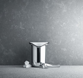 Georg Jensen Sky Stainless Steel Ice Bucket With Tongs