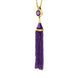 Gold Plated Sterling Silver Amethyst Cascade Tassel Necklace D