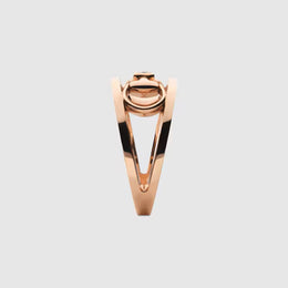 Gucci Horsebit 18ct Rose Gold 0.02ct Diamond Ring