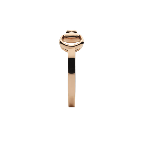 Gucci Horsebit 18ct Rose Gold 0.03ct Diamond Ring