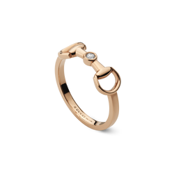 Gucci Horsebit 18ct Rose Gold&nbsp;0.03ct Diamond Ring YBC796168001