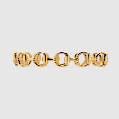 Gucci Horsebit 18ct Yellow Gold Link Bracelet