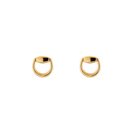 Gucci Horsebit 18ct Yellow Gold Stud Earrings D