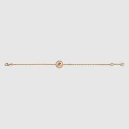 Gucci Interlocking 18ct Rose Gold Mother Of Pearl Bracelet