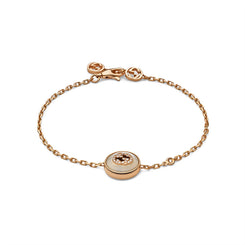 Gucci Interlocking 18ct Rose Gold Mother Of Pearl Bracelet