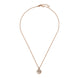 Gucci Interlocking 18ct Rose Gold Mother Of Pearl Necklace D