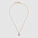 Gucci Interlocking 18ct Rose Gold Mother Of Pearl Necklace D