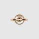 Gucci Interlocking 18ct Rose Gold Mother Of Pearl Ring