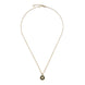 Gucci Interlocking 18ct Yellow Gold Black Onyx Necklace