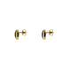 Gucci Interlocking 18ct Yellow Gold Black Onyx Stud Earrings