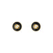 Gucci Interlocking 18ct Yellow Gold Black Onyx Stud Earrings
