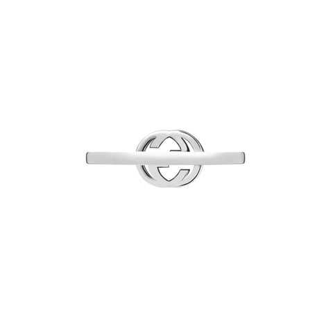 Gucci Interlocking 18ct White Gold 0.12ct Diamond Ring D
