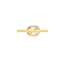 Gucci Interlocking 18ct Yellow Gold 0.12ct Diamond Ring D