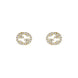 Gucci Interlocking G 18ct Yellow Gold 0.38ct Diamond Stud Earrings YBD729408002