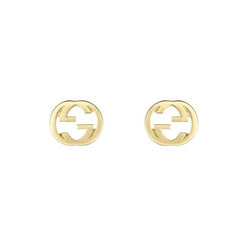 Gucci Interlocking G 18ct Yellow Gold Stud Earrings YBD748543002
