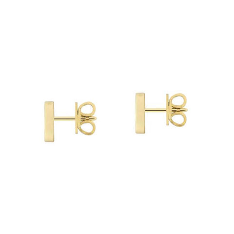 Gucci Interlocking G 18ct Yellow Gold Stud Earrings YBD748543002