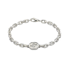 Gucci Interlocking Sterling Silver Bracelet