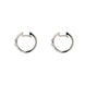 Gucci Interlocking Sterling Silver Hoop Earrings
