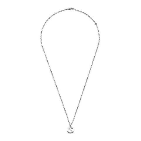 Gucci Interlocking Sterling Silver Necklace