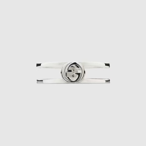 Gucci Interlocking Sterling Silver Ring