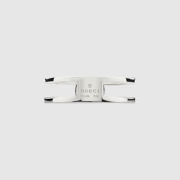 Gucci Interlocking Sterling Silver Ring