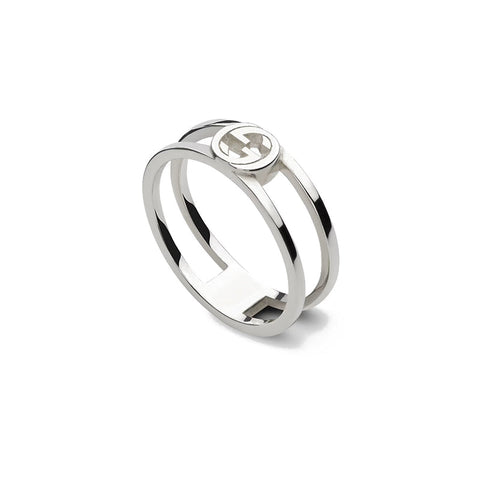 Gucci Interlocking Sterling Silver Ring