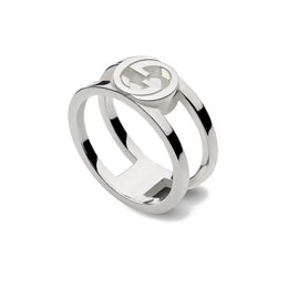 Gucci Interlocking Sterling Silver Ring
