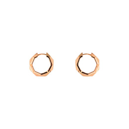 Gucci Link To Love 18ct Rose Gold Studded&nbsp;Hoop Earrings, YBD786727001