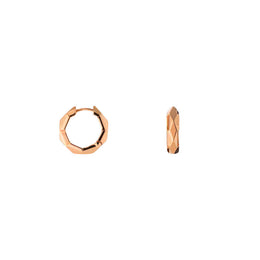 Gucci Link To Love 18ct Rose Gold Studded&nbsp;Hoop Earrings, YBD786727001