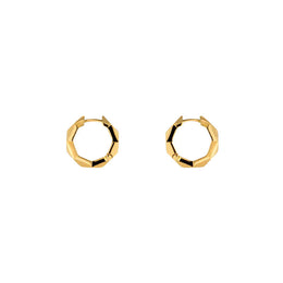 Gucci Link To Love 18ct Yellow Gold Studded Hoop Earrings