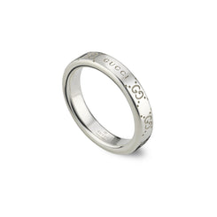 Gucci Signature Sterling Silver GG Ring D