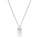 Gucci Signature Sterling Silver GG Tag Necklace D