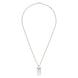 Gucci Signature Sterling Silver GG Tag Necklace D