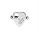 Gucci Trademark Sterling Silver Heart Ring  D