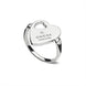 Gucci Trademark Sterling Silver Heart Ring  D