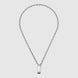Gucci Trademark Sterling Silver Necklace D