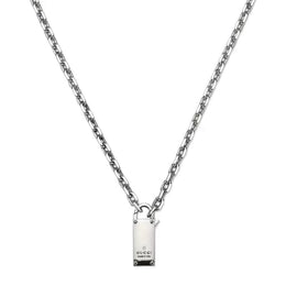 Gucci Trademark Sterling Silver Necklace D