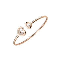Chopard Happy Diamonds Icons 18ct Rose Gold Heart Bangle 85A614-5000