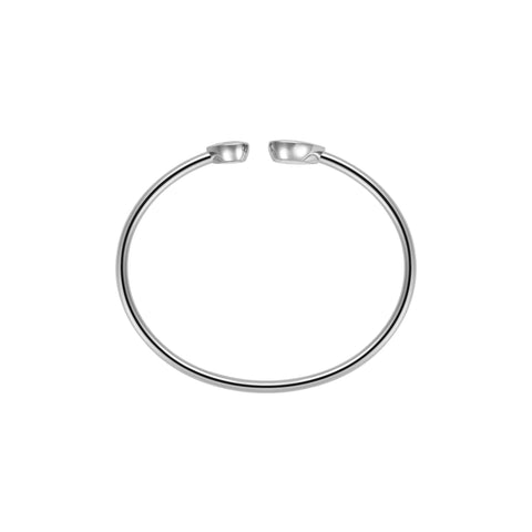 Chopard Happy Diamonds Icons 18ct White Gold Heart Bangle 85A614-1000
