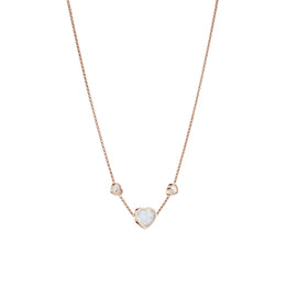 Chopard Happy Hearts 18ct Rose Gold Mother Of Pearl Necklace