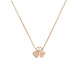 Chopard Happy Hearts Wings 18ct Rose Gold Necklace 81A083-5711