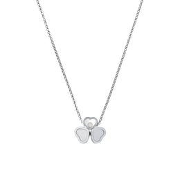 Chopard Happy Hearts Wings 18ct White Gold Diamond Necklace