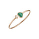 Chopard Happy Hearts 18ct Rose Gold Diamond Malachite Bangle