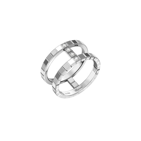 Chopard Ice Cube 18ct White Gold 0.04ct Diamond Ring