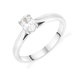 Platinum 0.40ct Diamond GIA Certified Solitaire Ring