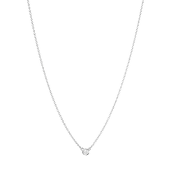 Georg Jensen 18ct White Gold 0.05ct Diamond Signature Diamonds Necklace