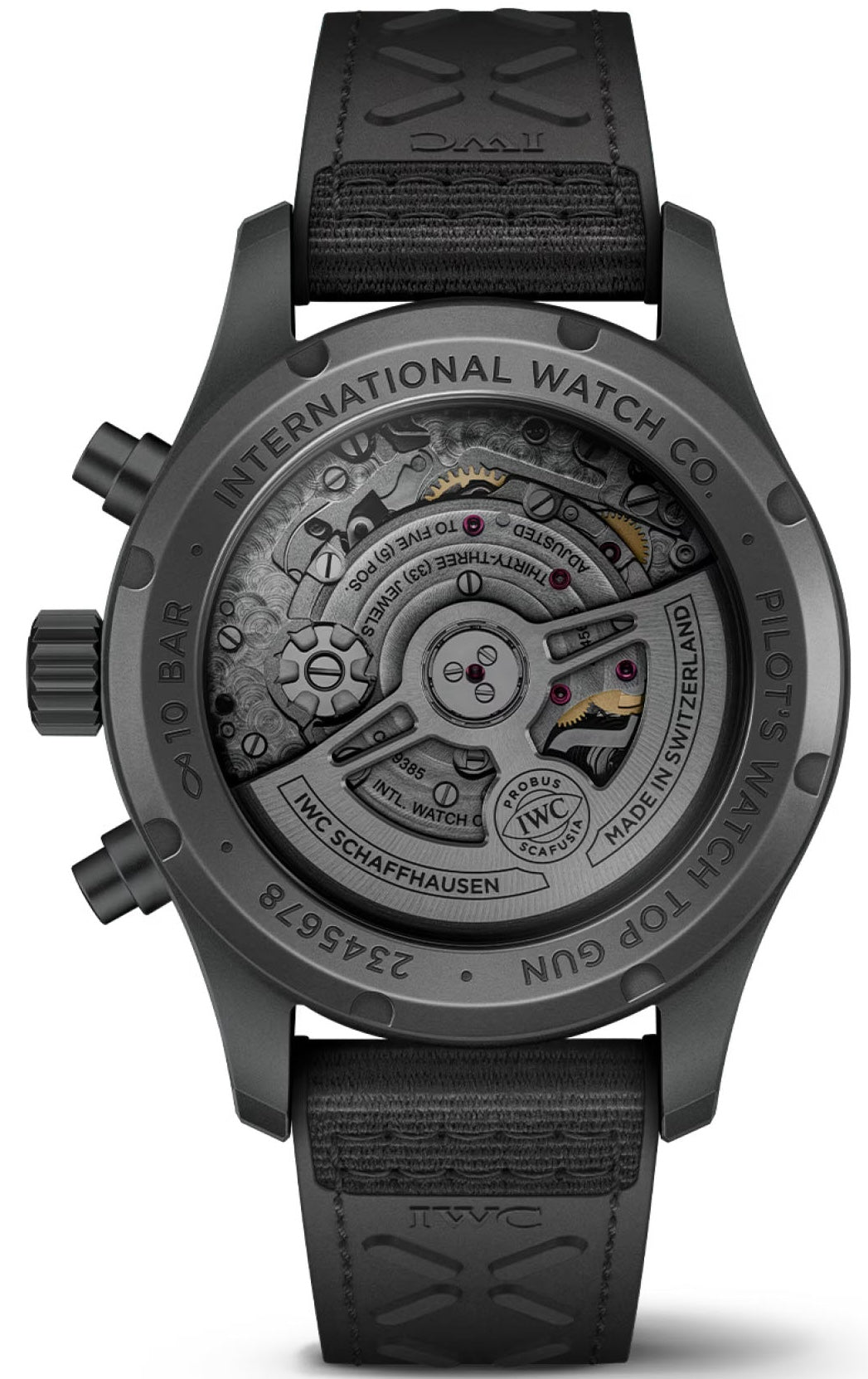 IWC Pilots Chronograph 41 Top Gun Ceratanium Watch IW388106 Watch ...