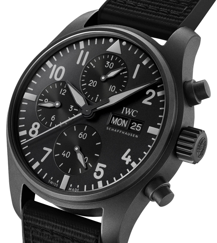 IWC Pilots Chronograph 41 Top Gun Ceratanium Watch IW388106 Watch ...
