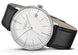 Junghans Max Bill Kleine Automatic Watch with silver dial, leather strap, steel case